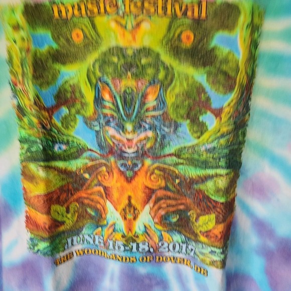 2017 Firefly Music Festival Tie Dye Shirt Size Large - Picture 2 of 4